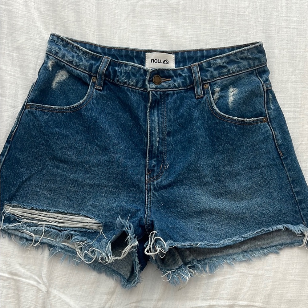 ROLLA'S Women's Blue Denim Shorts